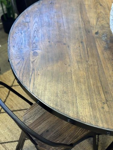 Solid Teak Round Dining Table