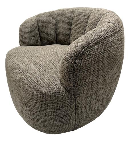 Milly Swivel Accent Chair Caramel & Black