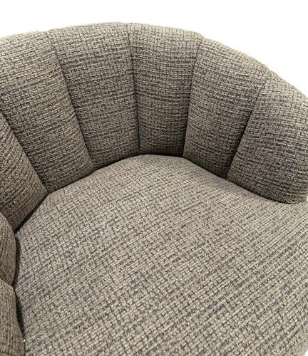 Milly Swivel Accent Chair Caramel & Black