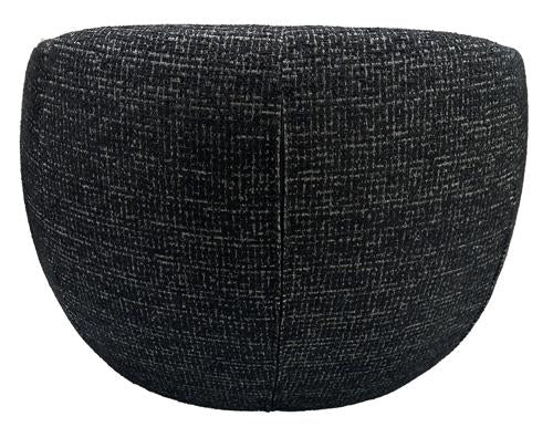 Daisey Swivel Accent Chair Black & Silver