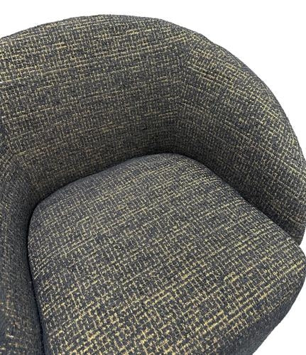 Daisey Swivel Accent Chair Gold & Black