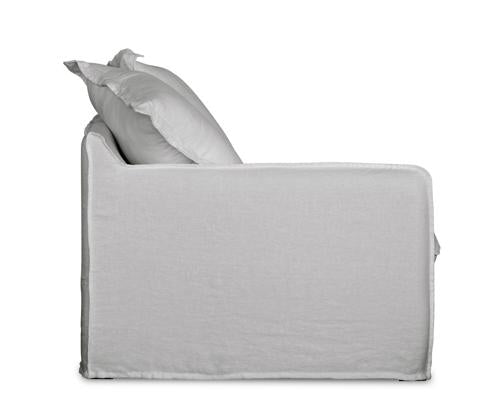 Oasis Washed Linen Dream Sofa Left Natural 100% Belgian Linen