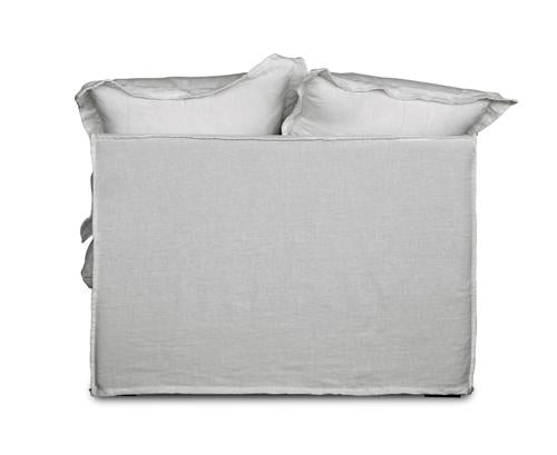 Oasis Washed Linen Dream Sofa Left Natural 100% Belgian Linen