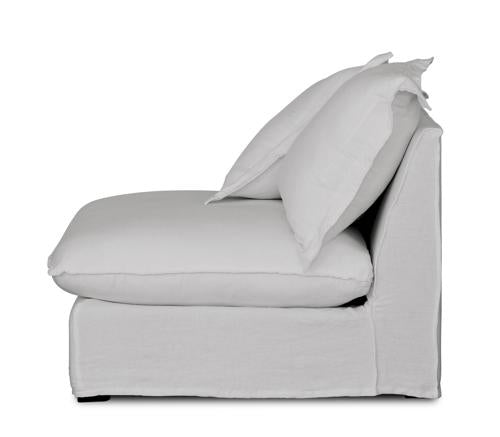 Oasis Washed Linen Dream Sofa Centre Natural 100% Belgian Linen