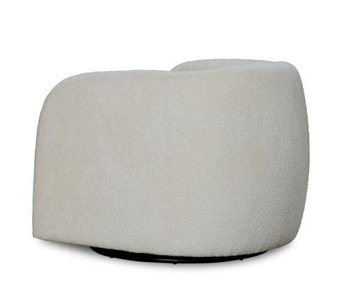 Casper Swivel Chair in Boucle Natural