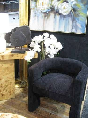 Apollo Chair in Boucle Black