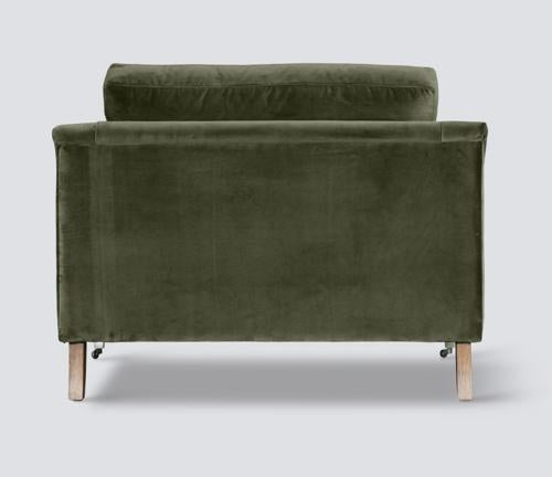 Thornfield 1.5 Armchair Olive Velvet