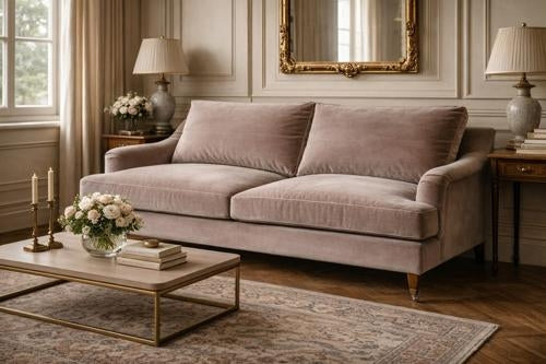 Thornfield 3 Seater Sofa Musk Velvet