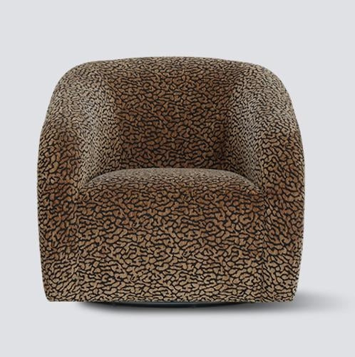 Crown Swivel Chair Brown / Black