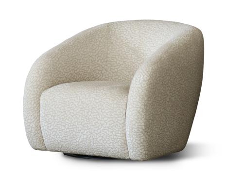 Crown Swivel Chair Taupe / Natural