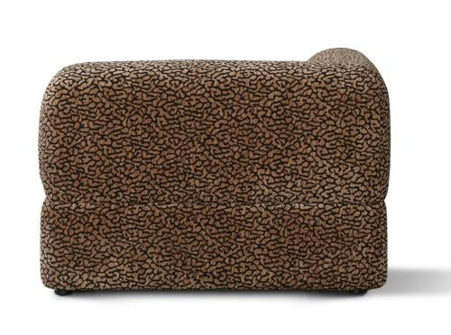 Arcadia Sectional Sofa Corner Hunter Brown / Black