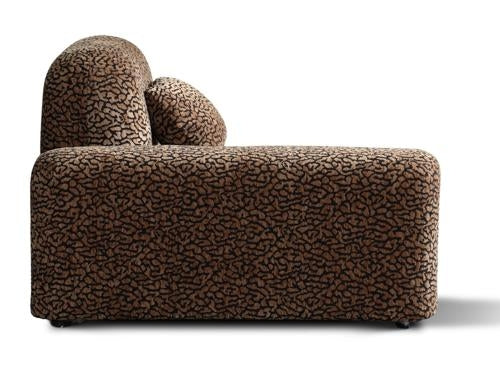 Arcadia Sectional Sofa Left Hand End Hunter Brown / Black