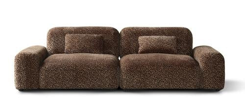 Arcadia Sectional Sofa Right Hand End Hunter Brown / Black
