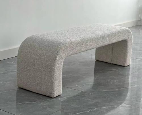 Daphne Bench Cream Boucle