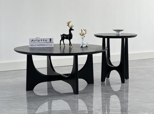 Baobab Coffee Table Black Oak