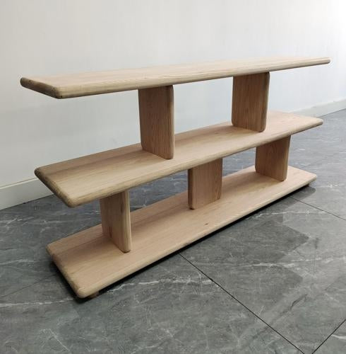 Low Shelving Unit Natural Oak