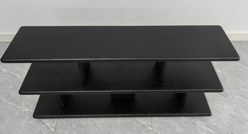 Low Shelving Unit Black Oak
