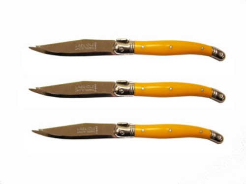 Verdier Fruit Knife Saffron x 3 units