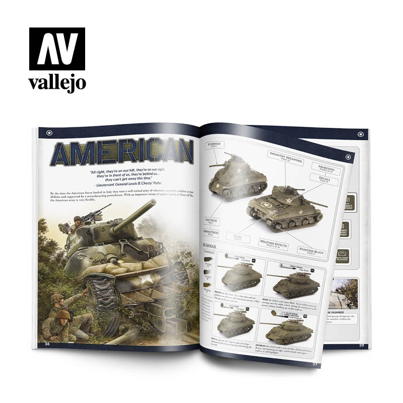 Vallejo - Book: Colours of War - Painting WWII & WWIII miniatures
