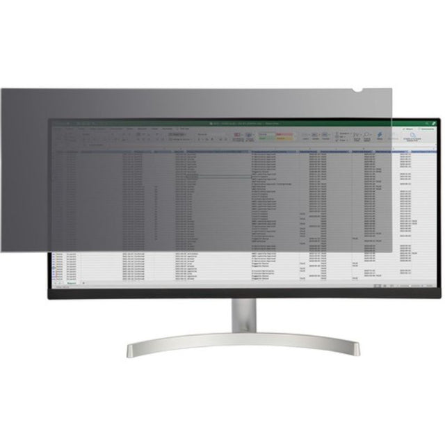Startech.Com 34-inch Ultrawide Monitor Privacy Screen, reversible design with matte/glossy sides, filters blue light, antimicrobial coating.
