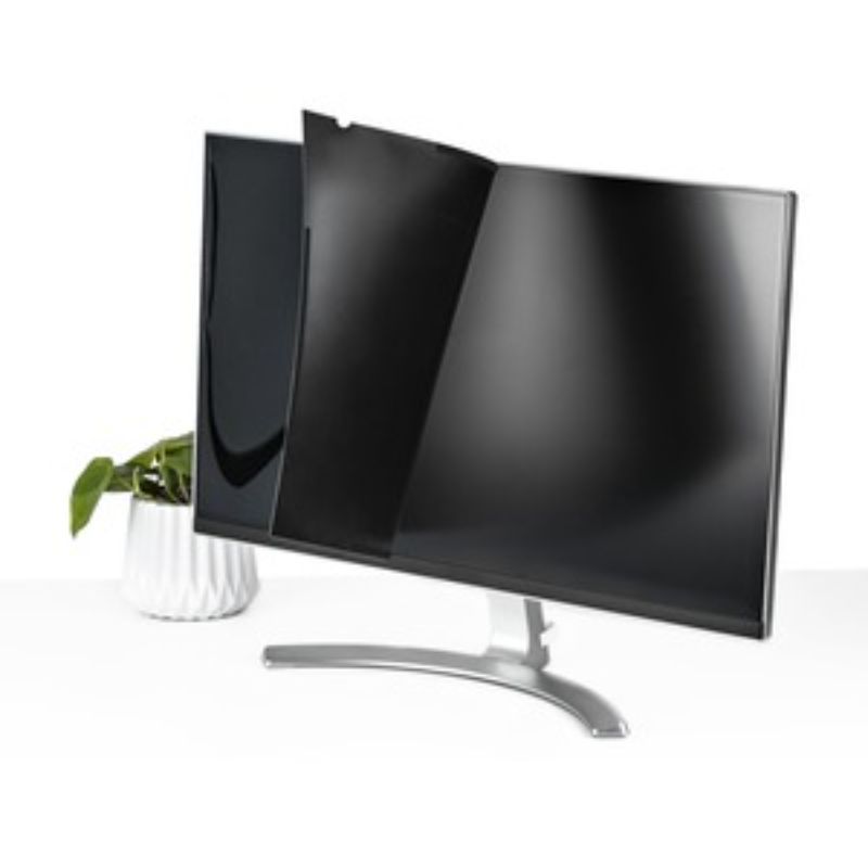 Startech.Com 34-inch ultrawide monitor privacy screen, reversible design, reduces glare, filters blue light, antimicrobial coating.