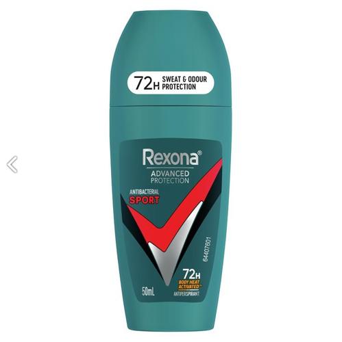 Rexona Roll On 50ml Men Advanced Roll On Sport - Pack of 6