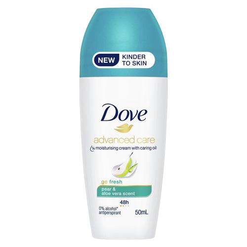 Dove Roll On 50ml Pear and Aloe Vera - Pack of 6