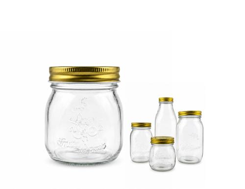 Max Brand Roma Glass Jar with Gold Lid 300ml - Pack of 72