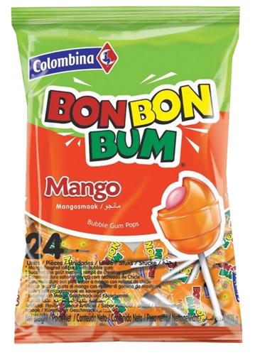 BON BON Mango Lollipop 24pcs - Pack of 15