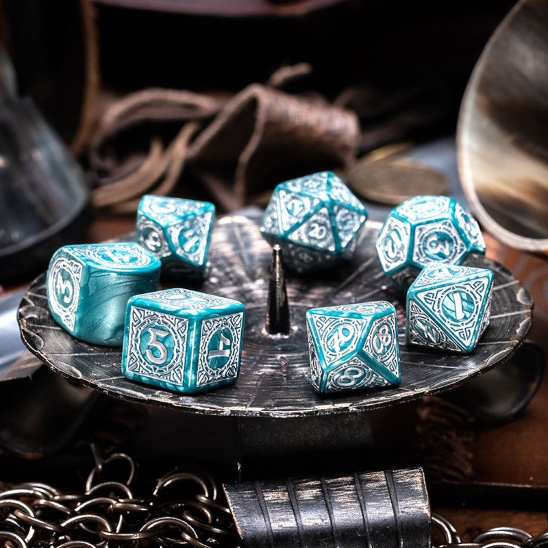Q Workshop - Viking Modern Mjolnir Dice Set 7