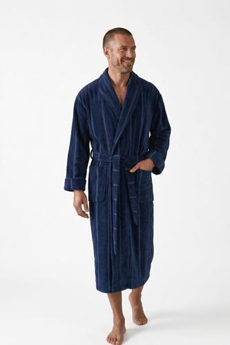 Baksana - Topstitch Robe - Navy S/M