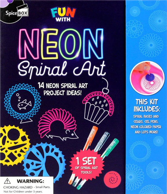 Fun With Neon Spiral Art Kit