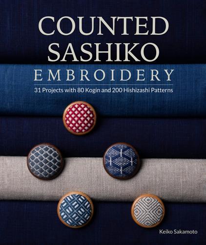Counted Sashiko Embroidery - Craft Book - by Keiko Sakamoto - Paperback