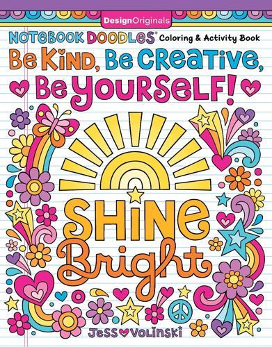 Notebook Doodles Be Kind Be Creative Be Yourself - Children's Book - Paperback