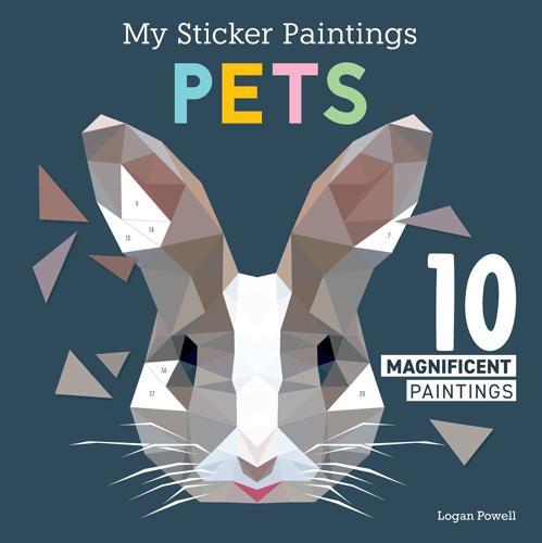 My Sticker Paintings Pets - Children's Book - by Logan Powell - Paperback