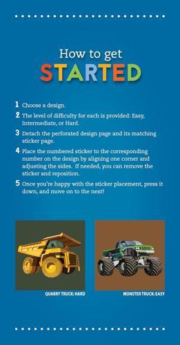 My Sticker Paintings Trucks - Children's Book - by Logan Powell - Paperback