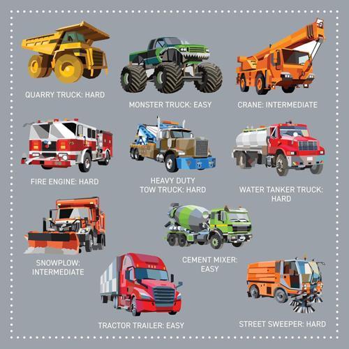 My Sticker Paintings Trucks - Children's Book - by Logan Powell - Paperback
