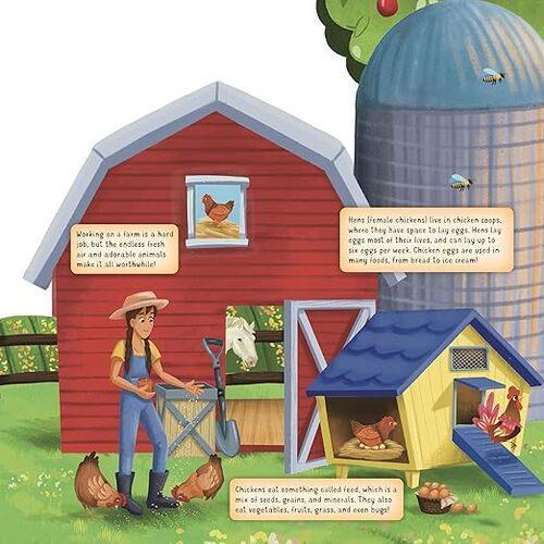 Discovering the Busy Life on the Farm - Children's Board Book - by TJ McAllister