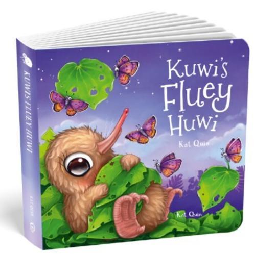 Kuwis Fluey Huwi Board Book - Children's Book - by Kat Quin - Hardcover