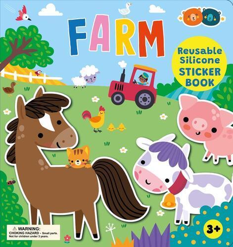 Farm Silicone Sticker Book - by Buddy and Barney - Hardcover