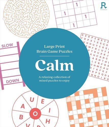Large Print Brain Game Puzzles Calm - Paperback