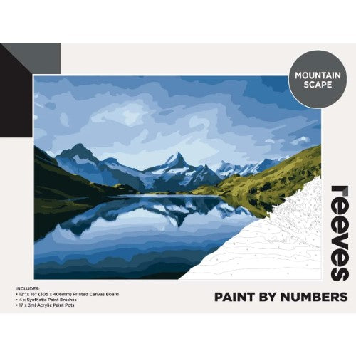 Reeves Paint By Numbers 12x16 Inch Mountain Scape