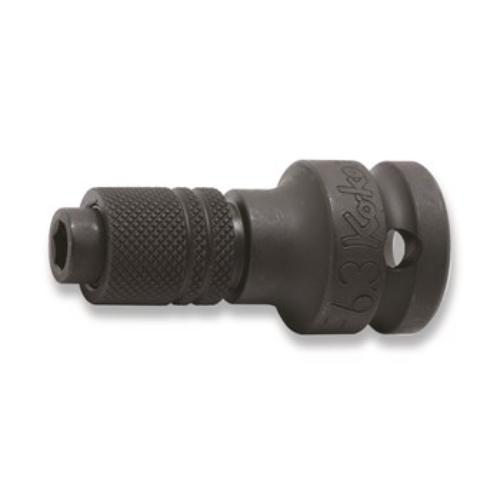 Koken 14142-F6.3 1/2" drive locking impact bit holder for secure fastening of 1/4" impact bits, ideal for professionals and DIYers.