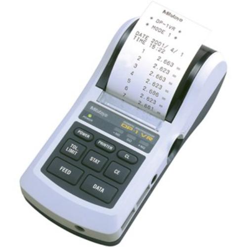 Palm-sized Mitutoyo DP-1VA Data Processor/Logger for printing and analyzing measurement data from Digimatic gauges.