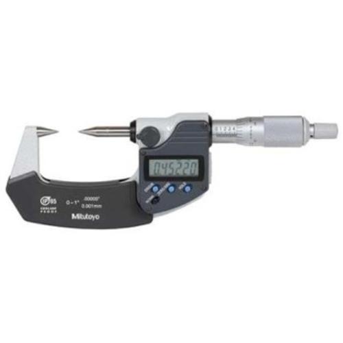 Mitutoyo Digimatic Point Micrometer 0-1"/0-25mm with 30 Degree Points IP65 Coola