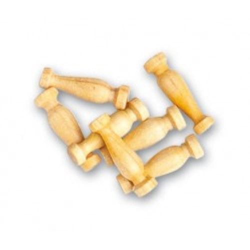 Wooden ship fittings pack of 20, 14mm double column design, ideal for precise and durable model shipbuilding projects.