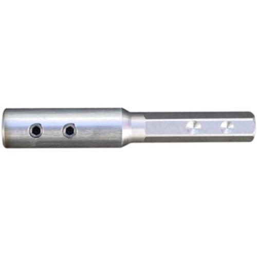 Topman 2000-080mm Flat Bit Extension Adaptor with 6mm bore size, designed for stability and easy attachment in drilling tasks.