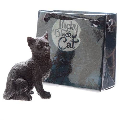 Ornament - Lucky Black Cat in a Mini Gift Bag (Set of 24)