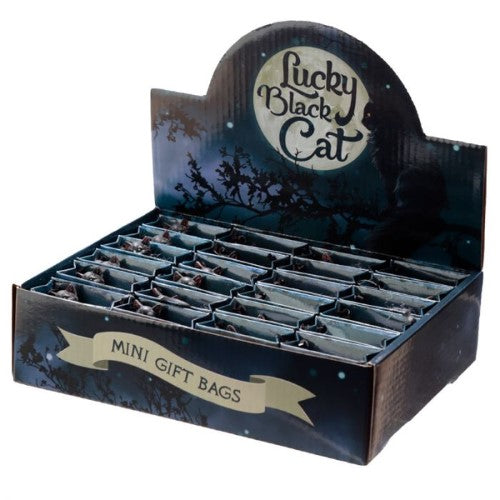 Ornament - Lucky Black Cat in a Mini Gift Bag (Set of 24)
