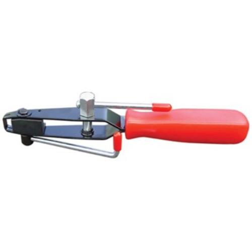 AmPro CV Joint Banding Tool with Snip, featuring durable steel, precise clamp securing, and a built-in cutter for clean finishes.